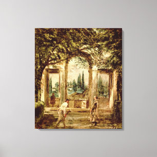 The Gardens of the Villa Medici in Rome Canvas Print