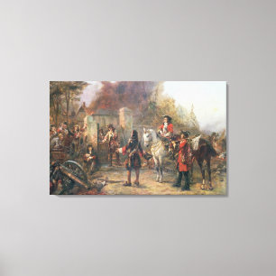 The Garrison of the Village Had At Last Surrendere Canvas Print