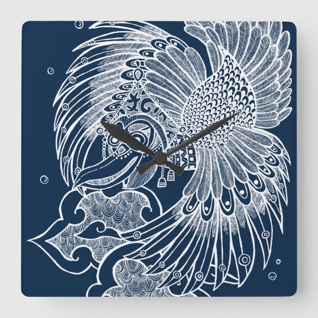 The Garuda Square Wall Clock (Front)