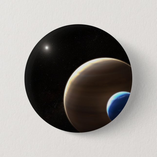 The Gas Giant Planet Kepler-1625b 2 Inch Round Button (Front)