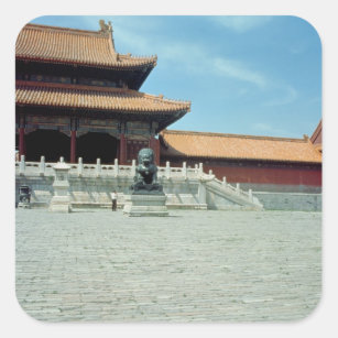 The Gate of Supreme Harmony  Ming Dynasty, 1420 Square Sticker