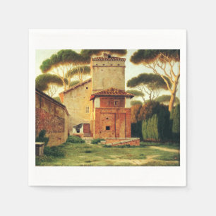 The Gatehouse in the Park of Villa Borghese, Rome Napkin