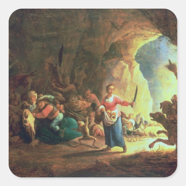 The Gates of Hades Square Sticker (Front)