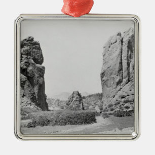 The Gateway and Pike's Peak Metal Ornament