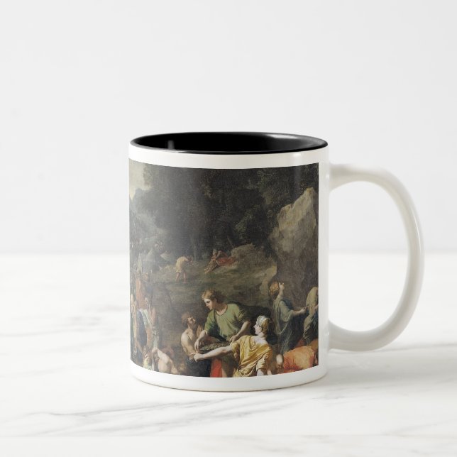 The Gathering of Manna, c.1637-9 Two-Tone Coffee Mug (Right)