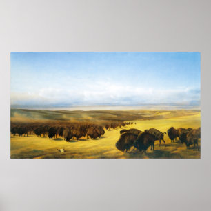 The Gathering of the Herds, by William Jacob Hays Poster