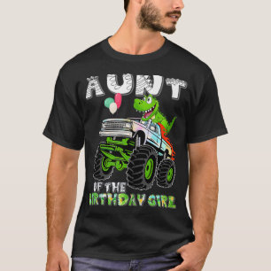 The Gator Monster Truck Aunt Of The Birthday Girl  T-Shirt