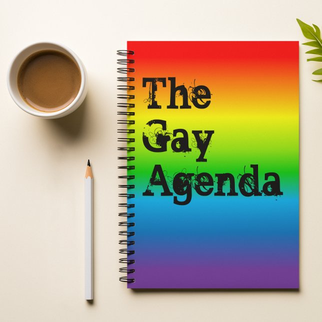 The Gay Agenda Rainbow Gradient Notebook (Creator Uploaded)