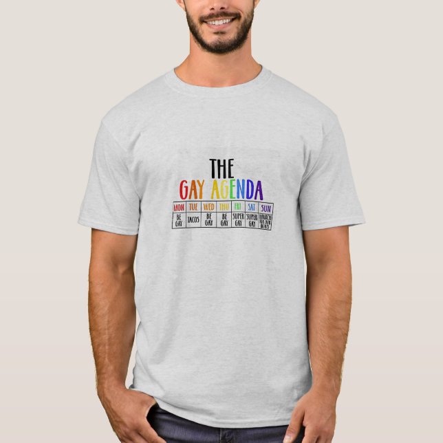 THE GAY AGENDA T-SHIRT (Front)
