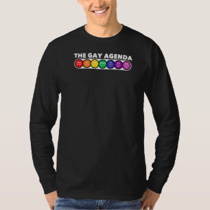 The Gay Weekly Agenda Lgbt Pride Rainbow T-Shirt