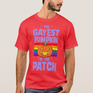 The Gayest Pumpkin In The Patch LGBTQ Gay Pride Ha T-Shirt