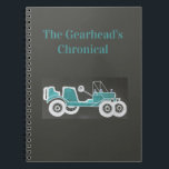The Gearhead's Chronicle Notebook Journal<br><div class="desc">The Gearhead's Chronicle is a journal or notebook for the man who loves his cars and all things in the automobile world. Notes, plans, thoughts, designs - all these can be chronicled in this notebook. If you are looking for an unusual gift for the man in your life, this could...</div>