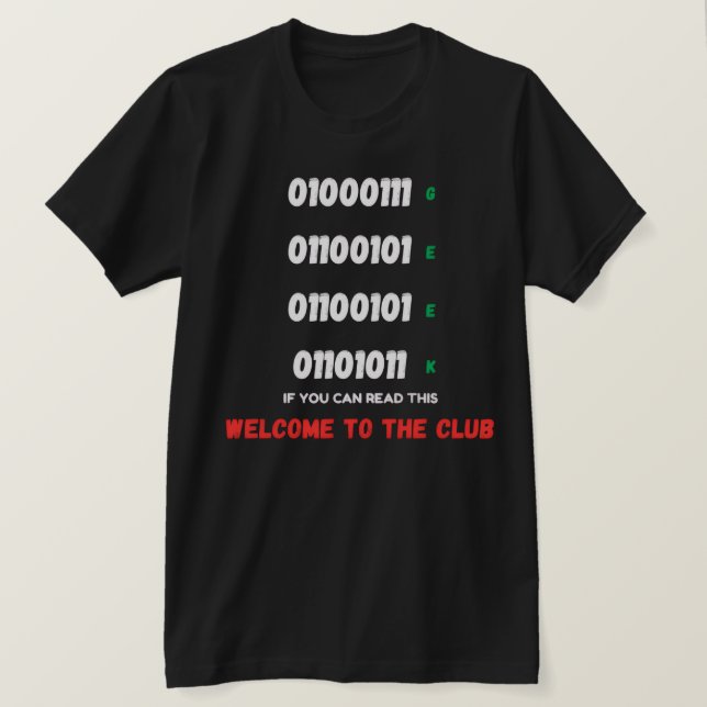 THE GEEK TEST T-SHIRT (Design Front)