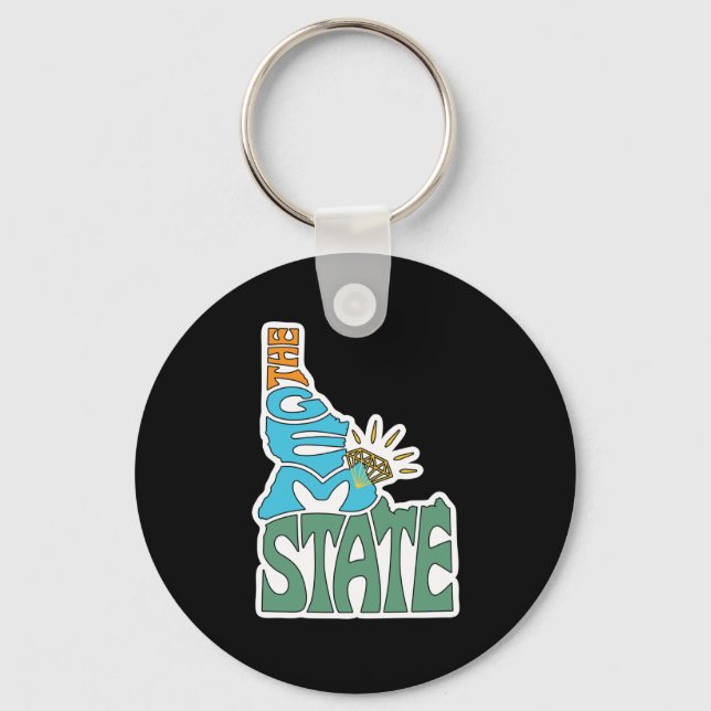 The Gem State - Idaho Keychain (Front)