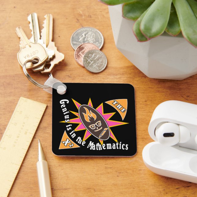 The genius is in the mathematics keychain (Desk)