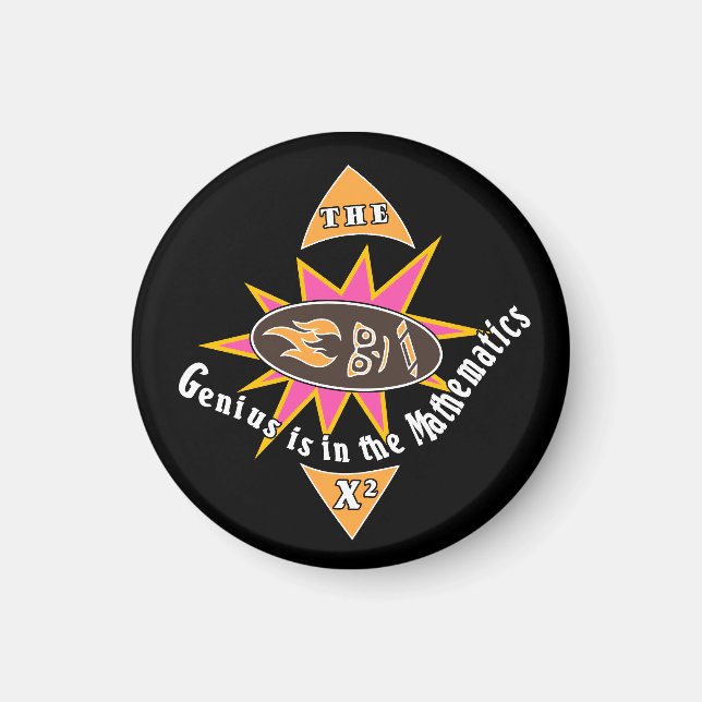 The genius is in the mathematics magnet (Front)