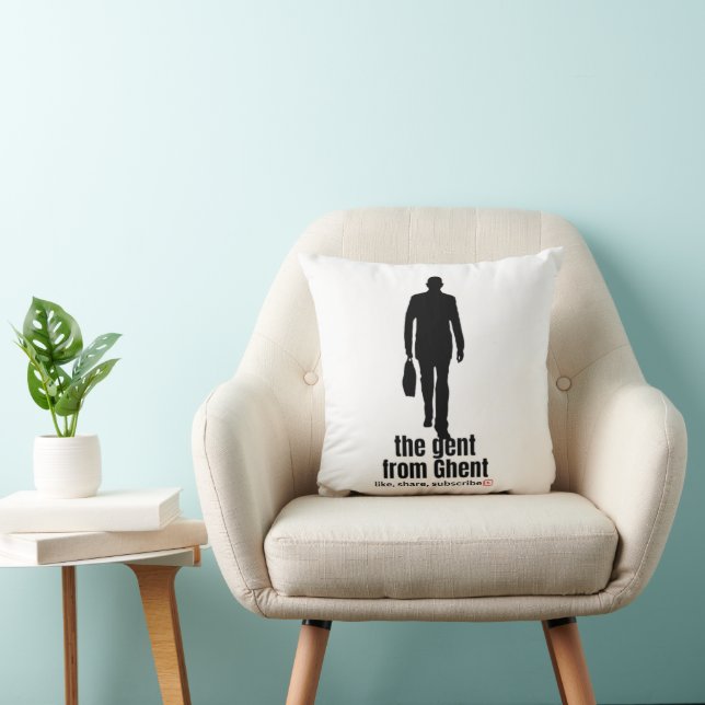THE GENT FROM GHENT  THROW PILLOW (Chair)