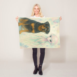 The Gentle Giant and the Dream Jelly Fleece Blanket