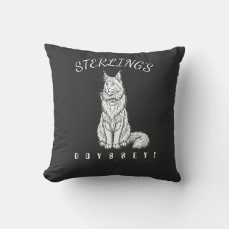 The "Gentle Giant" Main Coon by Cat Fanciers Throw Pillow