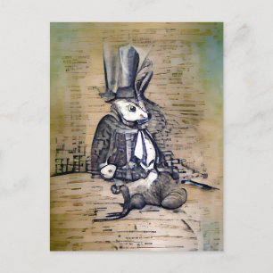 The Gentleman Rabbit Postcard