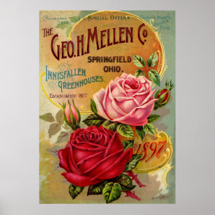 The Geo. H. Mellen Co. Greenhouse Advertisement Poster