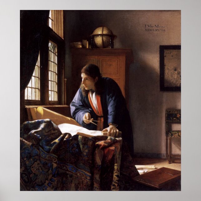 The Geographer Canvas Print (Front)