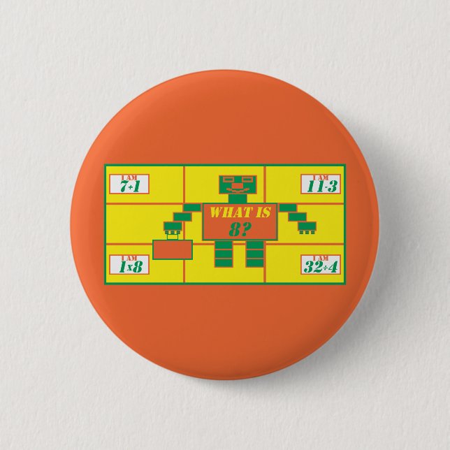 The Geometrics-Button-Rectangle-Age 8 2 Inch Round Button (Front)