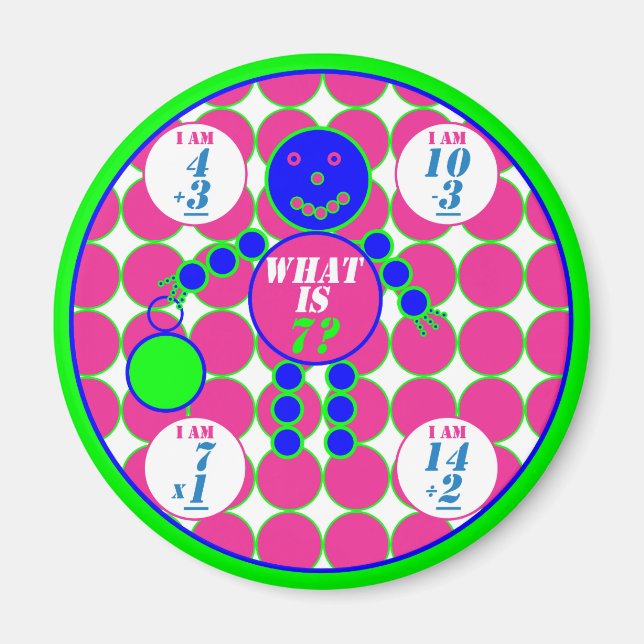 The Geometrics-Magnet-Circle-Age 7 Magnet (Front)