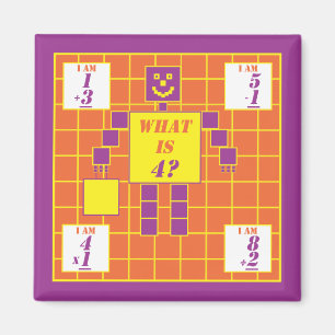 The Geometrics-Magnet-Square-Age 4 Magnet