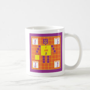 The Geometrics-Mug-Square-Age 5 Coffee Mug