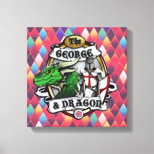 The George And Dragon Wrapped Canvas