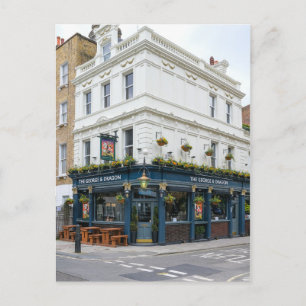 The George & Dragon, Fitzrovia, London UK Postcard
