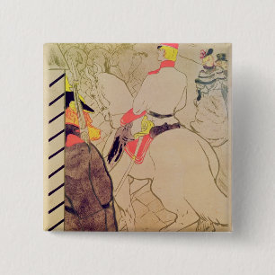 The German Babylon, 1894 2 Inch Square Button