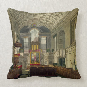 The German Chapel, St. James's Palace, from 'The H Throw Pillow