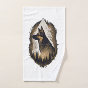 The German Shepherd 003 Hand Towel