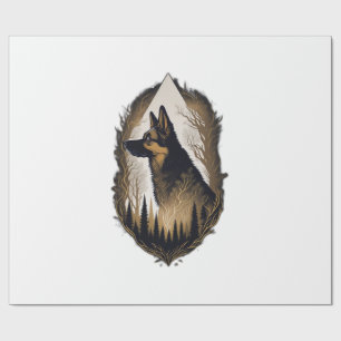 The German Shepherd 003 Wrapping Paper