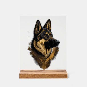 The German Shepherd 004  Acrylic Sign