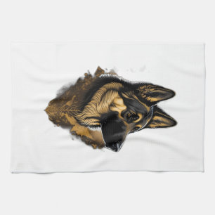 The German Shepherd 004  Kitchen Towel