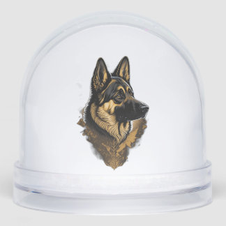 The German Shepherd 004  Snowglobe