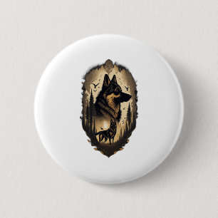 The German Shepherd 005  2 Inch Round Button