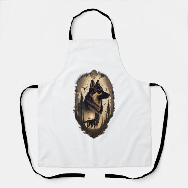 The German Shepherd 005  Apron (Front)