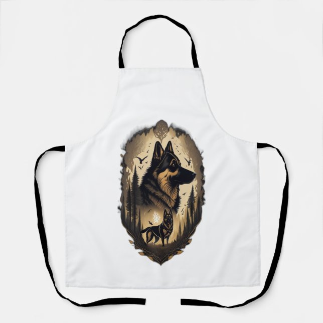 The German Shepherd 005  Apron (Front)