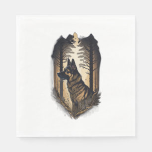 The German Shepherd 006  Napkin