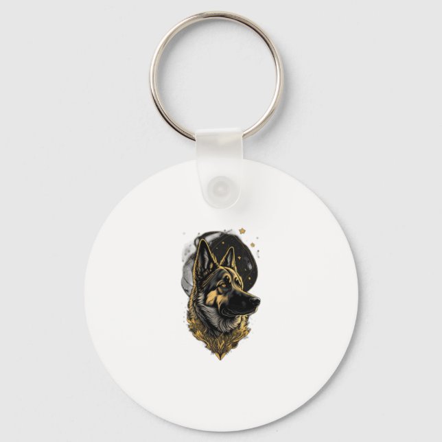 The German Shepherd 007  Keychain (Front)