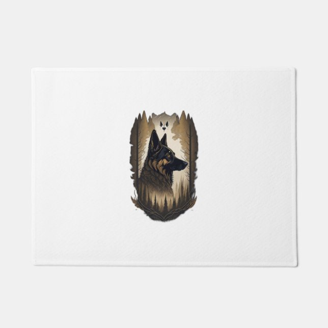 The German Shepherd 008  Doormat (Front)