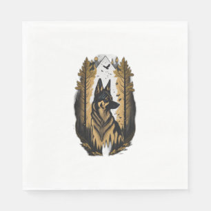 The German Shepherd 009  Napkin