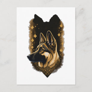 The German Shepherd 011  Postcard