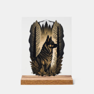 The German Shepherd 013  Acrylic Sign