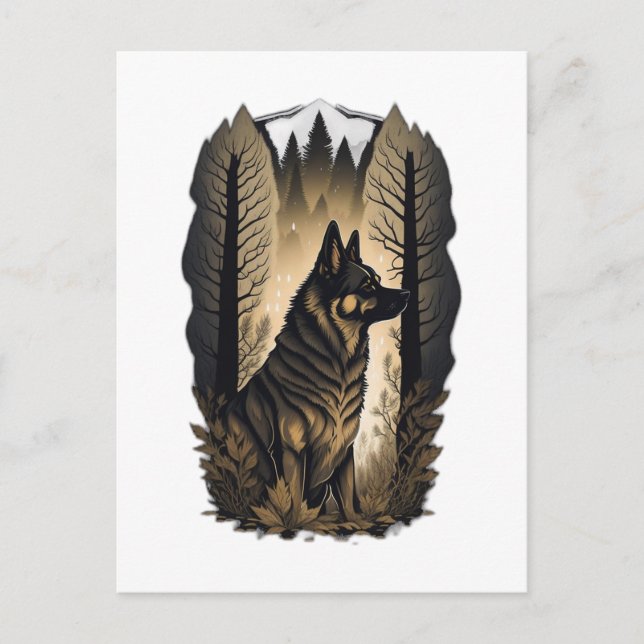 The German Shepherd 013  Postcard (Front)