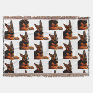 THE GERMAN SHEPHERD throw Blanket